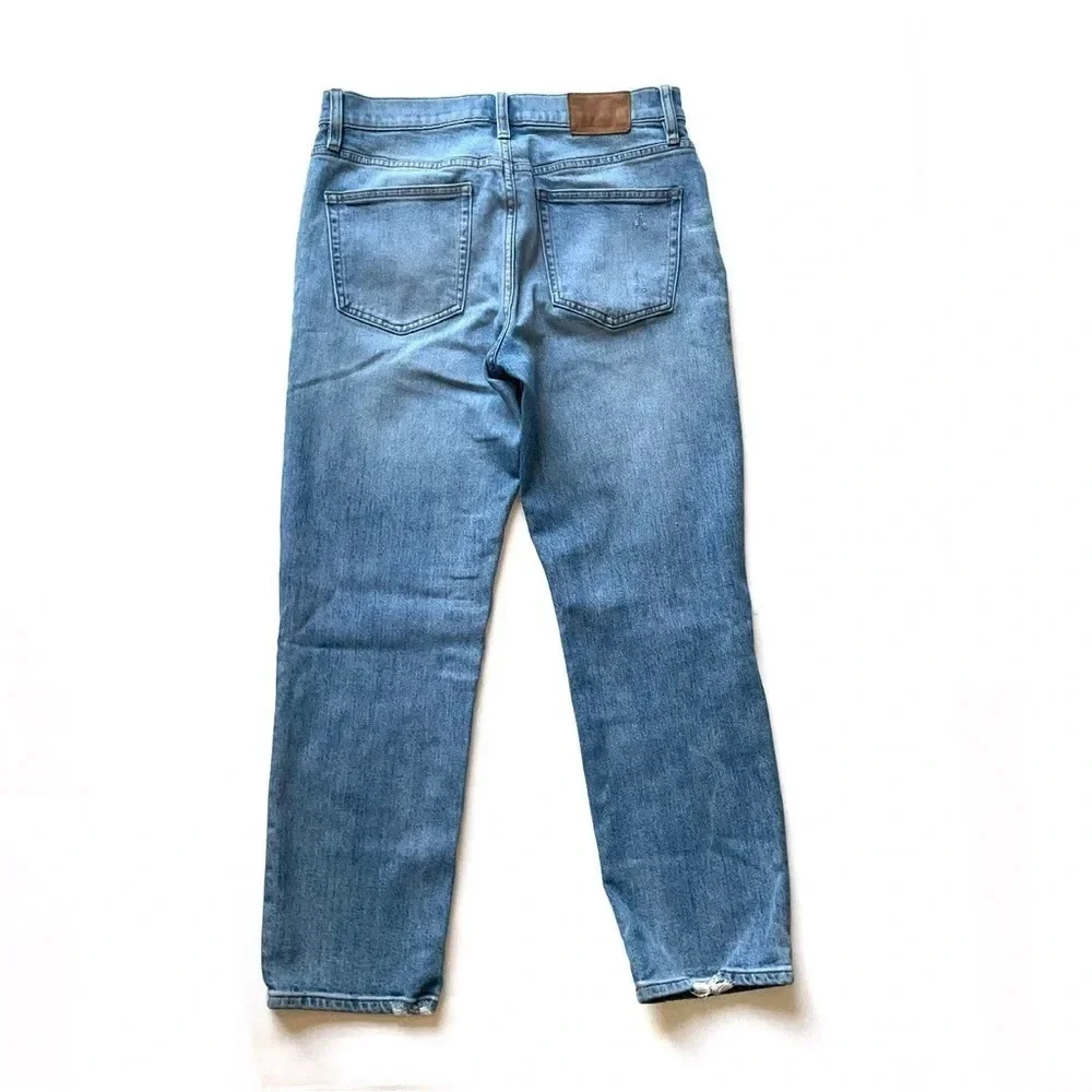 J. Crew High Rise Distressed Vintage Cropped Jeans Size 29